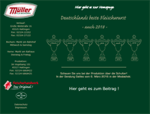 Tablet Screenshot of fleischerei-mueller.com